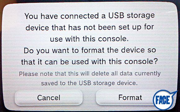 wiiu不断提示格式化wii模式USB设备的解决方法