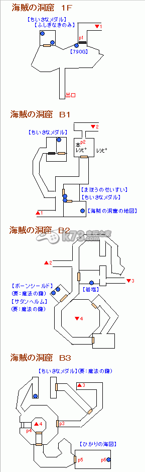 勇者斗恶龙8全迷宫地图【出现怪物·迷宫道具】