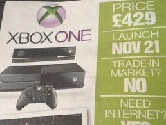 英国太阳报:Xbox One 11月21日上市发售